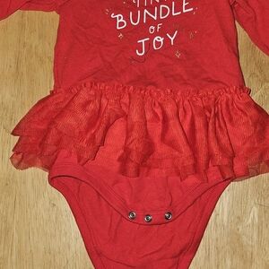 Cat & Jack Vibrant Red Baby Onesie